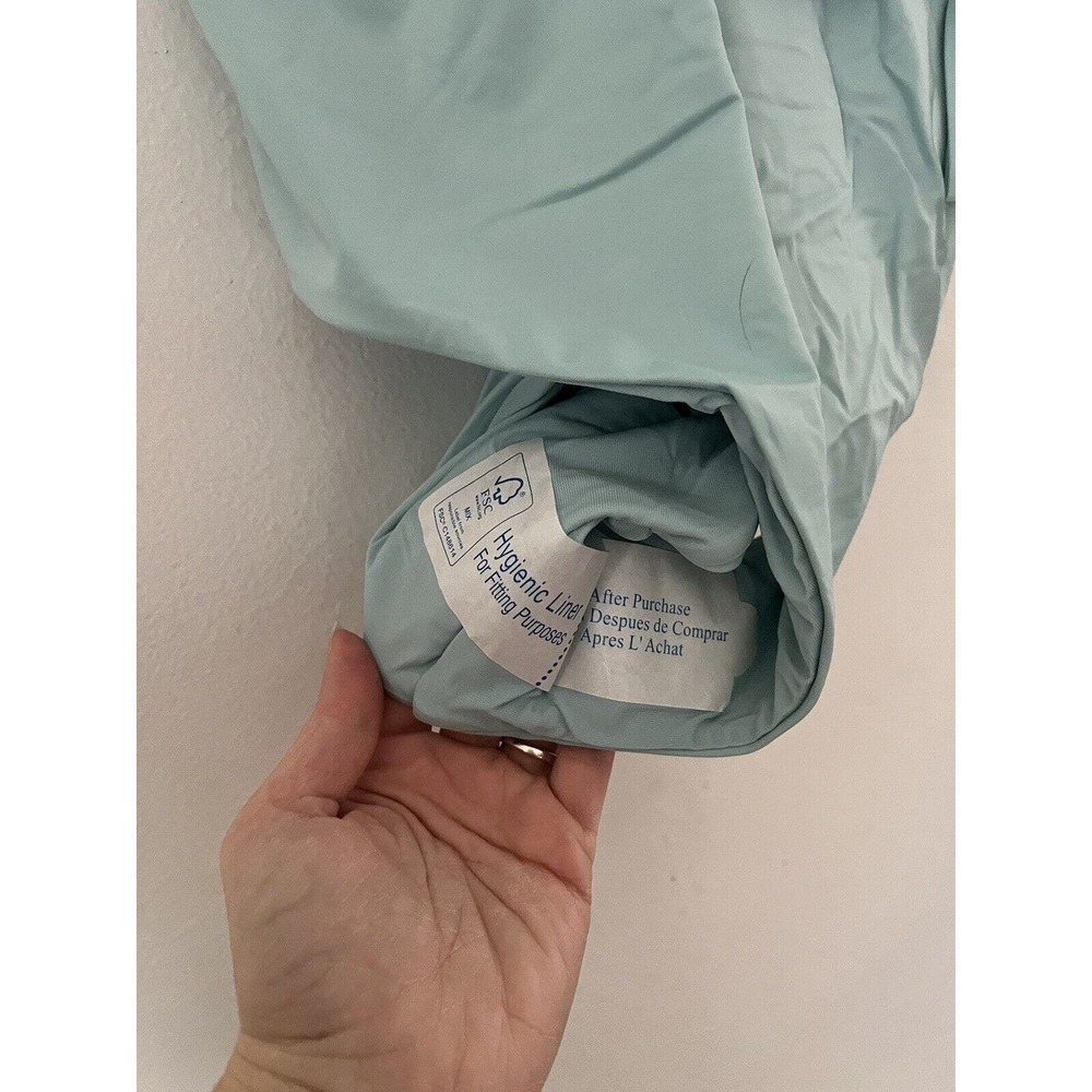 NWT Andie Swim The Belmar One Piece Cabana Blue Tie Waist Swimsuit Sz Medium - Picture 6 of 7